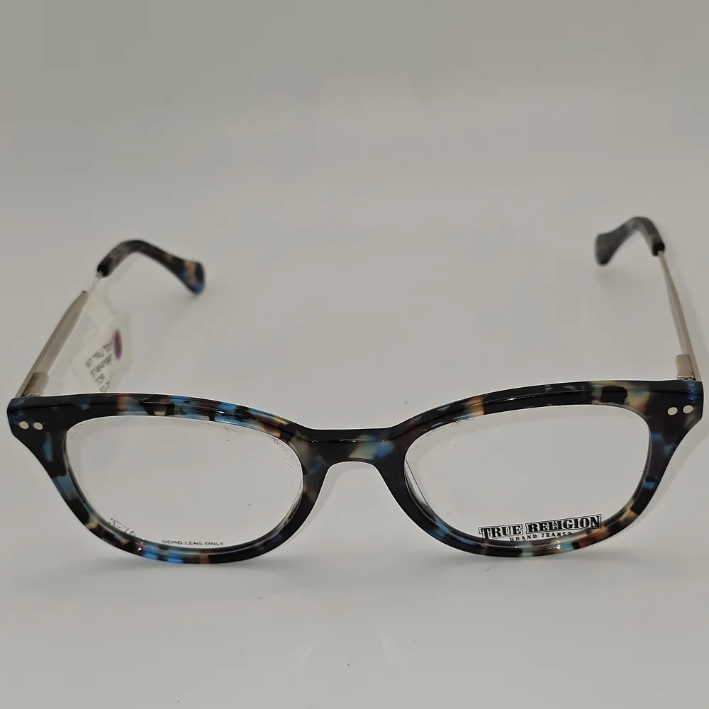 True Religion T016 RX‎ Eyeglasses Blue Tort Frames 52-20-140